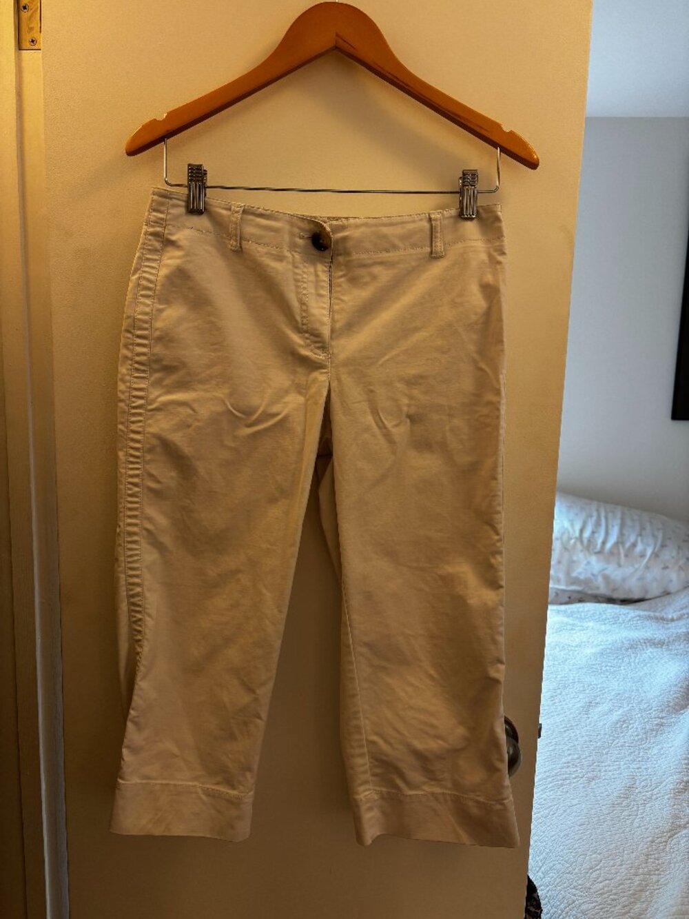 Ann Taylor Petites White Capri Pants Size 6P
